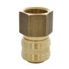 Szybkozłącze pneumatyczne DN7,2 typ 26, G 1/2 GW, gniazdo szybkozłącza, mosiądz