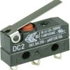 Mikroprzełącznik DC2C-A1LB 250 V/AC 10 A 1 x wł/(wł) ZF IP67 chwilowy 1 szt.