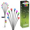 Lampa Solarna Ogrodowa Led Tulio Wbijana Dekoracyjna Dmuchawiec Kuleczki Rgb...
