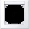 470125 M-SMART, cover-frame, 1-gang, active white glossy, label holder