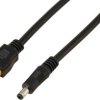 Wtyczka DC 2,5/5,5 mm do kabla XT60 0,5 m TC-13619296 czarny TRU COMPONENTS Zawartość: 1 szt.