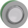 Pushbutton, for universal LED, illuminable, waistband round, white, front ring light gray, mounting Ø 30.5 mm, ZB5FW113C0