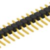 Pin header, 15 pole, pitch 2.54 mm, straight, black, SL12SMD03115G