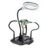 Uchwyt trzecia ręka z lupą ZD 11M-2 LED