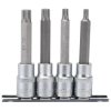Draper Expert 16350 1/2" Sq. Dr. Spline Socket Bit Set (4 Piece)
