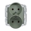 Icon Mechanizm Gniazda Podwójnego Do Ramki Z Uziemieniem 2X(2P+Z) (Bez...