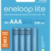 Akumulatorki Panasonic Eneloop Lite NEW R03 AAA 550mAh BK-4LCCE/4BE (blister) - 4 sztuki