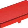 Aperture, rectangular, (L x W x H) 27.85 x 14 x 5.5 mm, red, for short-stroke pushbutton, 5.46.681.024/1307