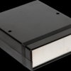 ABS device enclosure, (L x W x H) 180 x 104 x 52 mm, black (RAL 9005), IP54, 1598CBK