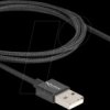 80030 USB 2.0 Kabel, A Stecker/C Stecker, gewinkelt, 1,0 m