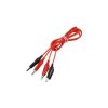 Kable pomiarowe krokodylki 1m 2x