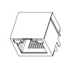 Weidmüller 2626090000 Złącze RJ45 RJ45C5 R1U 1.7N4G/Y RL, RJ45, piny:8, 240 szt.