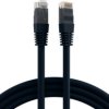 Patch cable, RJ45 plug, straight to RJ45 plug, straight, Cat 6A, U/UTP, PVC, 0.25 m, black, K8100SW.0,25