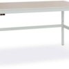 Manuflex LC1913.7035 ESD Stół roboczy ESD CANTOLAB standard z płytą kauczukową, szer. X gł. X wys. = 1600 x 800 x 762-78