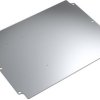 Mounting plate, rectangular, steel, (L x W x H) 207 x 107 x 1.5 mm, metal, for 01.122208, 100110080