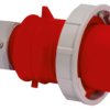 Złącze przemysłowe - zasilające 32A Wtyczka 415 V 3P + N + E Męski Bals Czerwony Montaż na kablu IP67