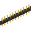 Pin header, 15 pole, pitch 2.54 mm, straight, black, 10058250