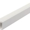 Cable duct, (L x W x H) 2000 x 17.5 x 17.5 mm, PVC, pure white, 6191037