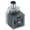 VAD 1F-4-3-M12-5 gniazdo zaworowe A / wtyk M12x1 adaptor M12x1 na DIN 43650A / EN 175301-803A 2+2PE, LUMBERG 30567, VAD1F43M125
