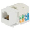 Moduł typu Keystone kat. 5e UTP zaciskany odgórnie biały
