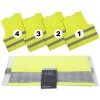 LifeHammer 10474 Safety Vest Ultra Hi-vis Waistcoat Adult EN 20471 4 pcs