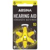 Absina 401021 ZA 10 Hearing Aid Battery 6 pieces 1.4V Zinc-Air Long Life