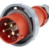 Złącze przemysłowe - zasilające 16A Wtyczka 400 V 3P + N + E Męski MENNEKES Czerwony Montaż na kablu IP67