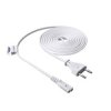 Kabel zasilający Akyga ósemka IEC C7 1.5m biały