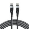 Kabel przewód USB-C PD 200cm everActive CBB-2PDG Power Delivery 2.0 z obsługą szybkiego ładowania 3A/20V 60W