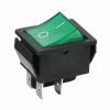 H8653VBBG3 przełącznik kołyskowy stabilny podświetlany 230V, zielony ON-OFF