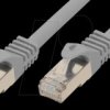 2.0m Patch cable,Cat.7 raw cable, grey, RJ45