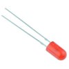 Red 5mm Flangeless LED Diffused Lens 20° 50mcd