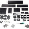 Adafruit OpenBeam Precut Machinist Kit - Black Aluminum