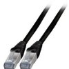 Patch cable, RJ45 plug, straight to RJ45 plug, straight, Cat 6A, S/FTP, LSZH, 3 m, black, K5538SW.3