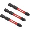 Sealey AK8234 Pozi #3 Impact Power Tool Bits 50mm - 3pc