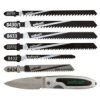 Zestaw Brzeszczotów Uchwyt T 11Szt. + Nóż Składany