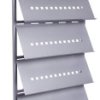Rocada 8304 R830494 Uchwyt do prospektów szary Ilość przegródek 5 1 szt. (S x W x G) 820 x 1850 x 490 mm