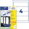 L4761-25 Lever arch filing labels, short, wide 192 x 61 mm