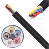 Kabel samochodowy YLYs 5x1mm2 czarny 24V zewnętrzny przyczepowy linka Elektrokabel
