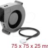 67494 Radial Fan / Blower Fan 12 V DC 75 x 75 x 25 mm with 3 pin fan c
