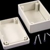 ABS enclosure, (L x W x H) 81 x 56 x 28 mm, light gray (RAL 7035), IP54, 1594BSGY