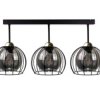 Lampa Sufitowa Nowoczesna Loftowa 3Xe27 Solo Black/Gold