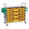 Callero Plus STEAM Activity Treble Trolley & Sunshine Yellow Gratnells Trays
