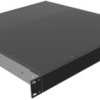 Aluminum enclosure, (L x W x H) 44 x 422 x 457 mm, black (RAL 9005), IP20, RM1U1918VBK