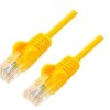 Patch cord U/UTP 5e linka CCA PVC żółty 20m 27AWG 68361