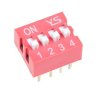 DIP Switch RoHS X 4 Czerwony (2szt)