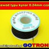 Przewód typu kynar 0.24mm czarny 1m