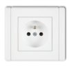Flexi Gniazdo Pojedyncze Z/U 2P+Z Biały Fgp-1Zp
