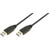 LogiLink CU0040 USB cable USB 3.2 1st Gen USB-A plug, USB-A plug 3.00 m Black