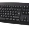 Klawiatura przewodowa, kolor: Czarny, PS/2, USB, AZERTY, Ceratech